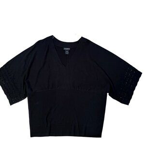 NEW/No Tags} Lane Bryant Knit Sweater, Black - Size 18/20